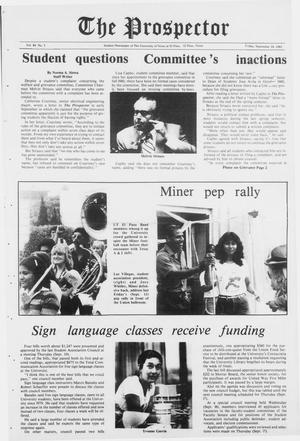 The Prospector (El Paso, Tex.), Vol. 48, No. 7, Ed. 1 Friday, September 18, 1981