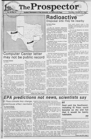 The Prospector (El Paso, Tex.), Vol. 69, No. 18, Ed. 1 Thursday, October 27, 1983