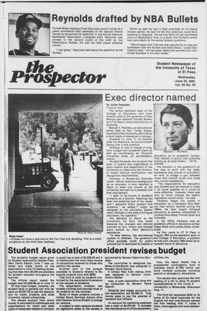 The Prospector (El Paso, Tex.), Vol. 69, No. 65, Ed. 1 Wednesday, June 20, 1984