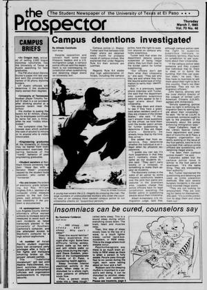 The Prospector (El Paso, Tex.), Vol. 70, No. 46, Ed. 1 Thursday, March 7, 1985