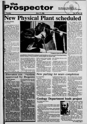 The Prospector (El Paso, Tex.), Vol. 71, No. 63, Ed. 1 Tuesday, June 17, 1986