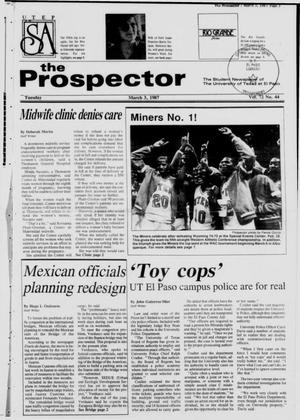 The Prospector (El Paso, Tex.), Vol. 72, No. 44, Ed. 1 Tuesday, March 3, 1987