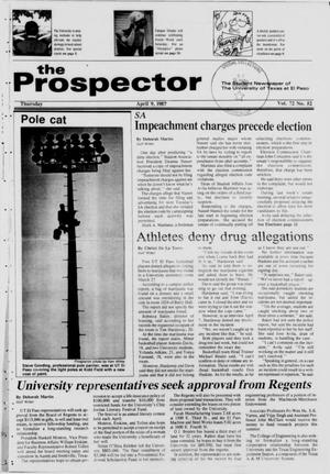 The Prospector (El Paso, Tex.), Vol. 72, No. 52, Ed. 1 Thursday, April 9, 1987