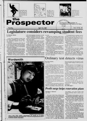 The Prospector (El Paso, Tex.), Vol. 72, No. 55, Ed. 1 Tuesday, April 21, 1987