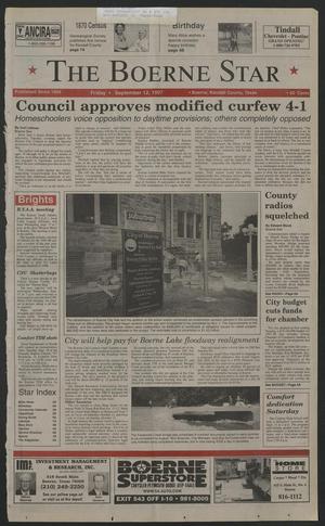 Primary view of object titled 'The Boerne Star (Boerne, Tex.), Vol. [93], No. [73], Ed. 1 Friday, September 12, 1997'.