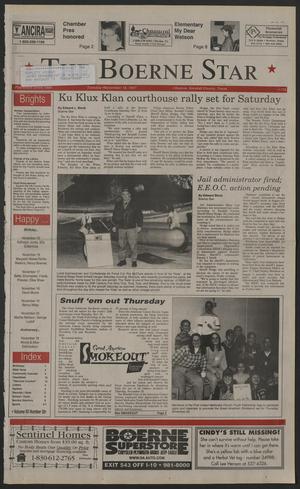 Primary view of object titled 'The Boerne Star (Boerne, Tex.), Vol. 93, No. 92, Ed. 1 Tuesday, November 18, 1997'.