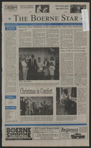 Primary view of object titled 'The Boerne Star (Boerne, Tex.), Vol. 93, No. 96, Ed. 1 Tuesday, December 2, 1997'.