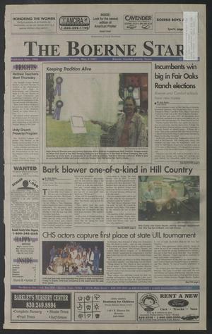 Primary view of object titled 'The Boerne Star (Boerne, Tex.), Vol. 96, No. 37, Ed. 1 Tuesday, May 8, 2001'.