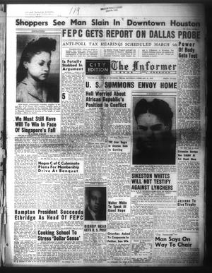 The Informer and Texas Freeman (Houston, Tex.), Vol. 48, No. 15, Ed. 1 Saturday, February 21, 1942