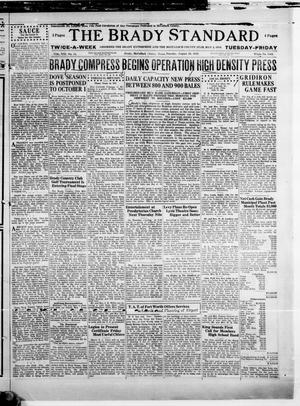 The Brady Standard (Brady, Tex.), Vol. 21, No. 44, Ed. 1 Tuesday, August 20, 1929