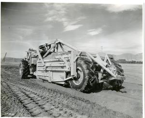 Primary view of object titled 'Tournapull, Carryalls, Dozers at Hansen Dam'.