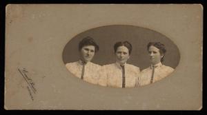 [Portrait of Three Unknown Women with Neckties]