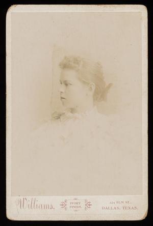 [Portrait of an Unknown Woman, Side View]