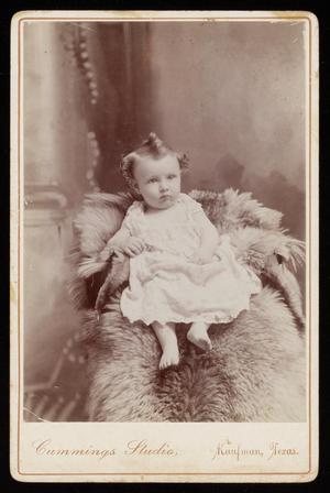 [Portrait of an Unknown Girl Sitting on a Fur Blanket]