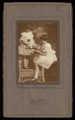 Primary view of object titled '[Portrait of Katherine and Dorothy Smith]'.
