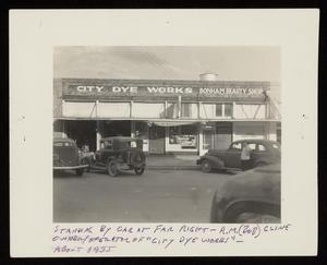 Primary view of object titled '[City Dye Works of Bonham, Exterior]'.