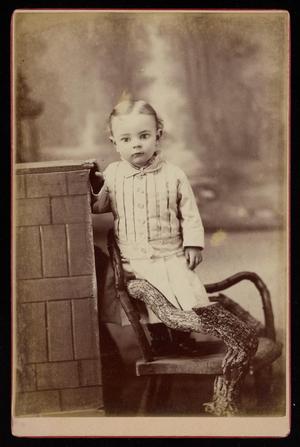 [Portrait of an Unknown Child in a Rustic Chair]