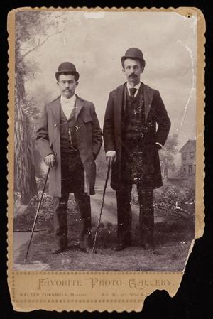 [Portrait of Two Men With Canes]