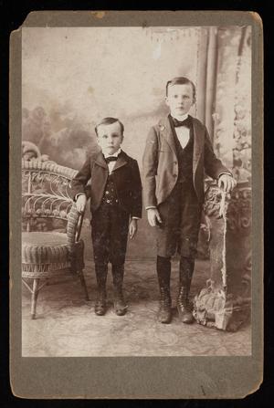 Primary view of object titled '[Portrait of Two Unknown Boys]'.
