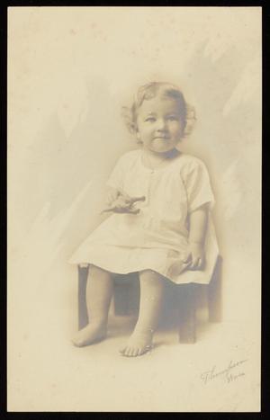 [Portrait of an Unknown Child with a Stuffed Toy]