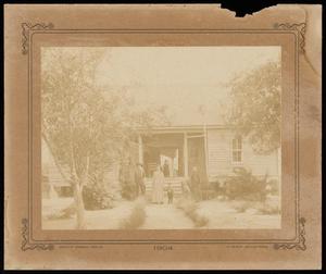 Primary view of object titled '[Dogtrot House and Family]'.