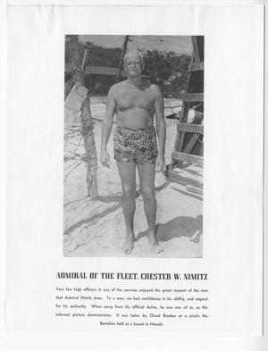 [Fleet Admiral Chester W. Nimitz at Beach in Hawaii]