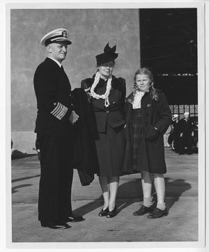 [Fleet Admiral Chester W. Nimitz, Catherine Nimitz, and Mary Nimitz]