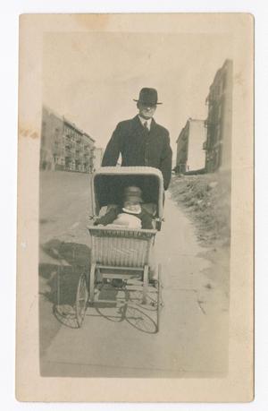 [Chester W. Nimitz with Baby in Carriage]