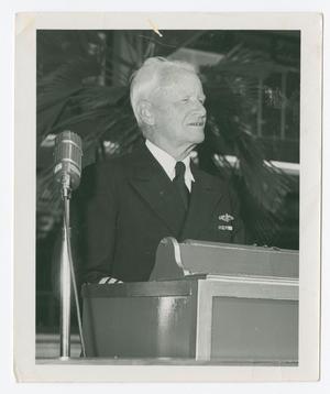 [Chester W. Nimitz Giving a Speech]