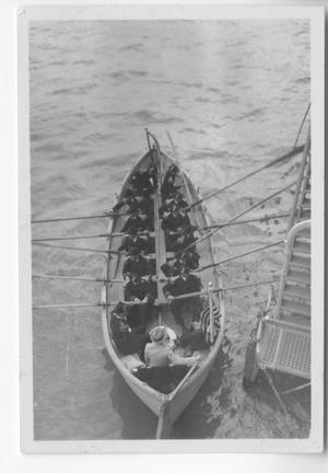 [Captain Chester W. Nimitz Departing U.S.S. Augusta on Row Boat]