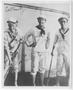 Thumbnail image of item number 1 in: '[Naval Academy Classmates Chester W. Nimitz, George Stewart, and Royal E. Ingersoll, #2]'.