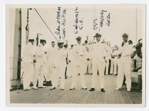 [Chester W. Nimitz and Naval Officers on the U.S.S. Augusta]