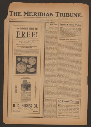 Primary view of object titled 'The Meridian Tribune. (Meridian, Tex.), Vol. 18, No. 7, Ed. 1 Friday, August 2, 1912'.