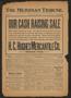 Thumbnail image of item number 1 in: 'The Meridian Tribune. (Meridian, Tex.), Vol. 20, No. 26, Ed. 1 Friday, December 11, 1914'.