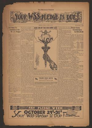 The Meridian Tribune (Meridian, Tex.), Vol. 24, No. 20, Ed. 1 Friday, October 25, 1918