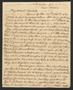 Primary view of [Letter from Elizabeth Upshur Teackle to her daughter, Elizabeth Ann Upshur Teackle, October 5, 1816]
