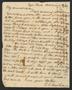 Primary view of [Letter from Elizabeth Upshur Teackle to her daughter, Elizabeth Ann Upshur Teackle, October 12, 1816]
