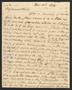 Primary view of [Letter from Elizabeth Upshur Teackle to her daughter, Elizabeth Ann Upshur Teackle, November 4, 1816]