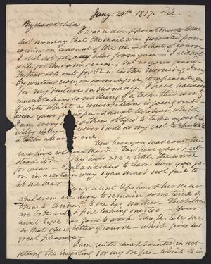 [Letter from Elizabeth Upshur Teackle to her daughter, Elizabeth Ann Upshur Teackle, January 24, 1817]