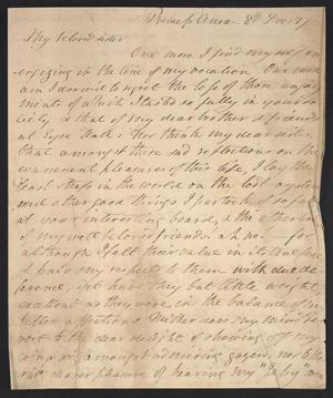 Primary view of object titled '[Letter from Elizabeth Upshur Teackle to her sister, Ann Upshur Eyre, December 8, 1817]'.