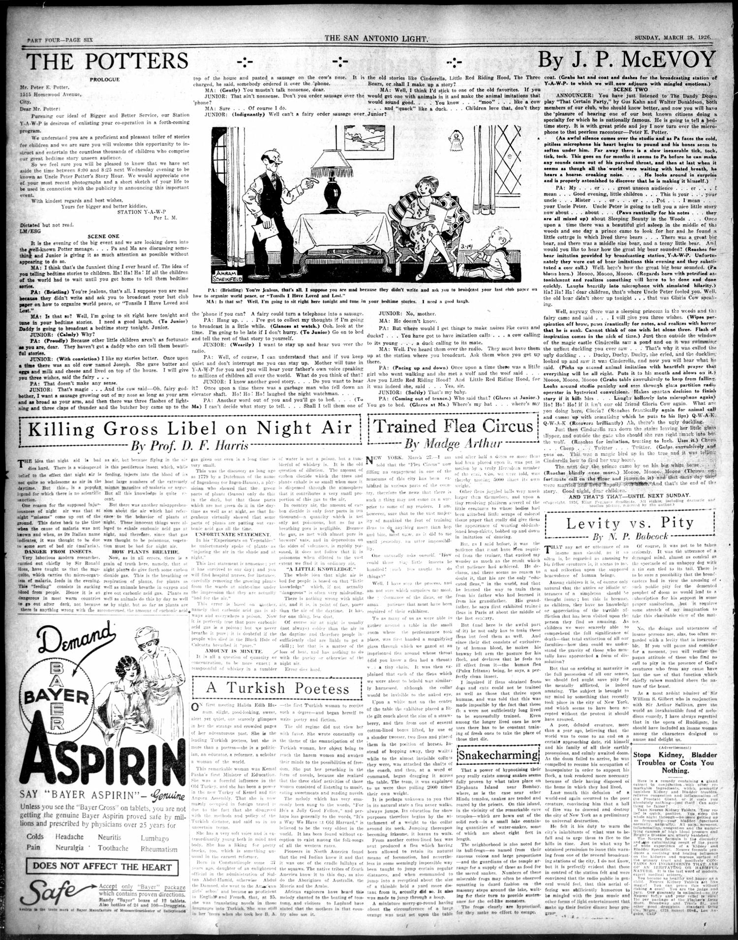 San Antonio Sunday Light (San Antonio, Tex.), Vol. 46, No. 69, Ed. 1 Sunday, March 28, 1926
                                                
                                                    [Sequence #]: 34 of 92
                                                