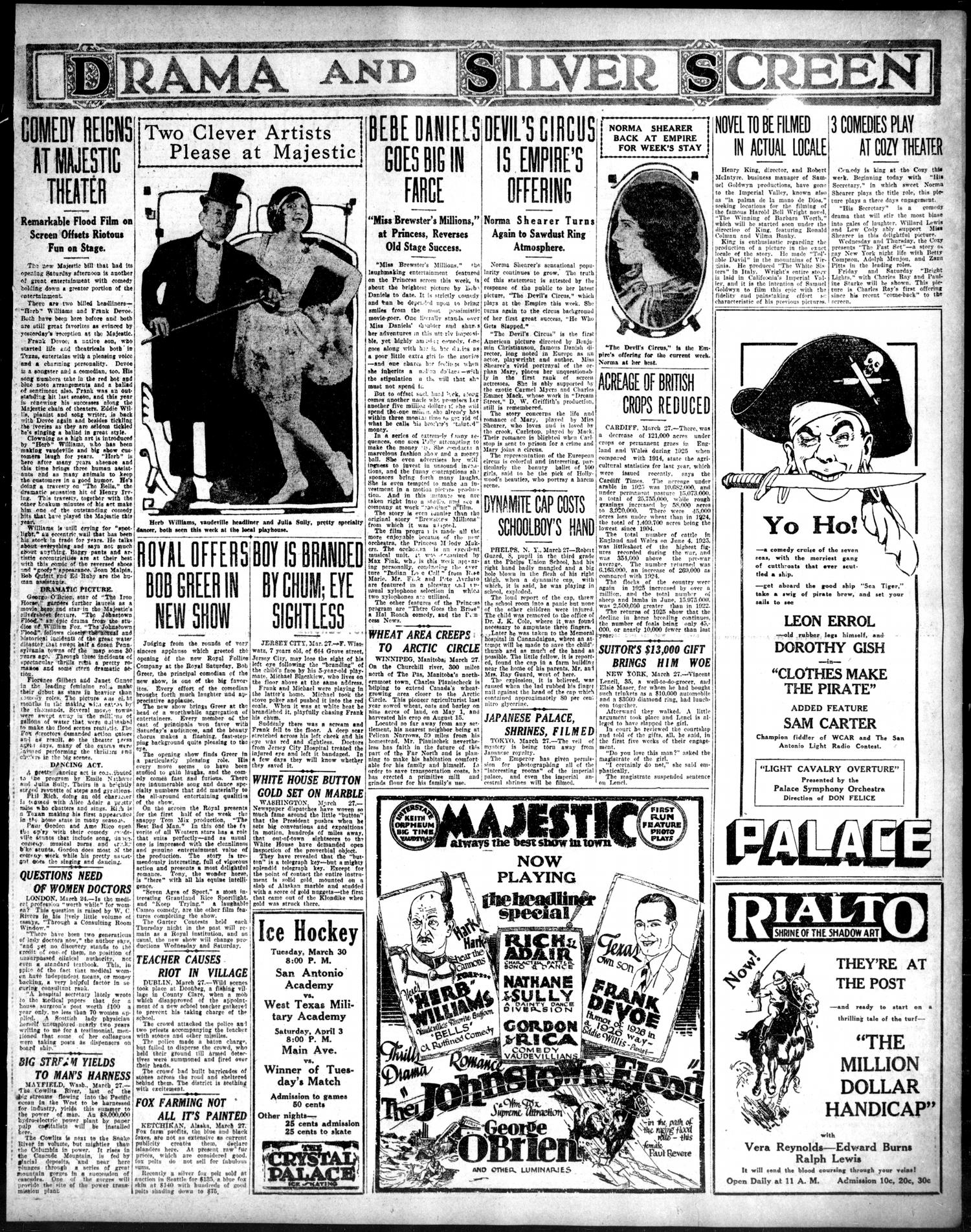 San Antonio Sunday Light (San Antonio, Tex.), Vol. 46, No. 69, Ed. 1 Sunday, March 28, 1926
                                                
                                                    [Sequence #]: 37 of 92
                                                