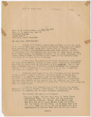 [Letter from Cecelia McKie to Mrs. F. M. Cochran - May 13, 1943]