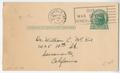 Thumbnail image of item number 2 in: '[Postal Card from Grace Harris to Cecelia McKie - May 19, 1943]'.