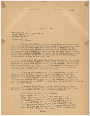 Primary view of object titled '[Letter from Cecelia McKie to Grace Cooper - May 13, 1943]'.