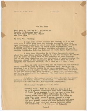 Primary view of object titled '[Letter from Cecelia McKie to Mary Shirley - May 11, 1943]'.