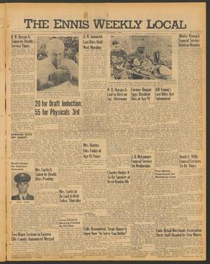 The Ennis Weekly Local (Ennis, Tex.), Vol. 41, No. 44, Ed. 1 Thursday, November 3, 1966