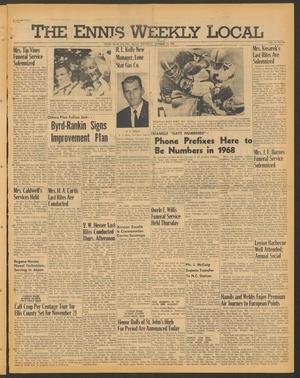 The Ennis Weekly Local (Ennis, Tex.), Vol. 41, No. 45, Ed. 1 Thursday, November 10, 1966