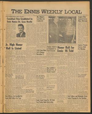 Primary view of object titled 'The Ennis Weekly Local (Ennis, Tex.), Vol. 42, No. 43, Ed. 1 Thursday, October 26, 1967'.