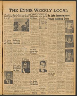 Primary view of object titled 'The Ennis Weekly Local (Ennis, Tex.), Vol. 43, No. 21, Ed. 1 Thursday, May 23, 1968'.